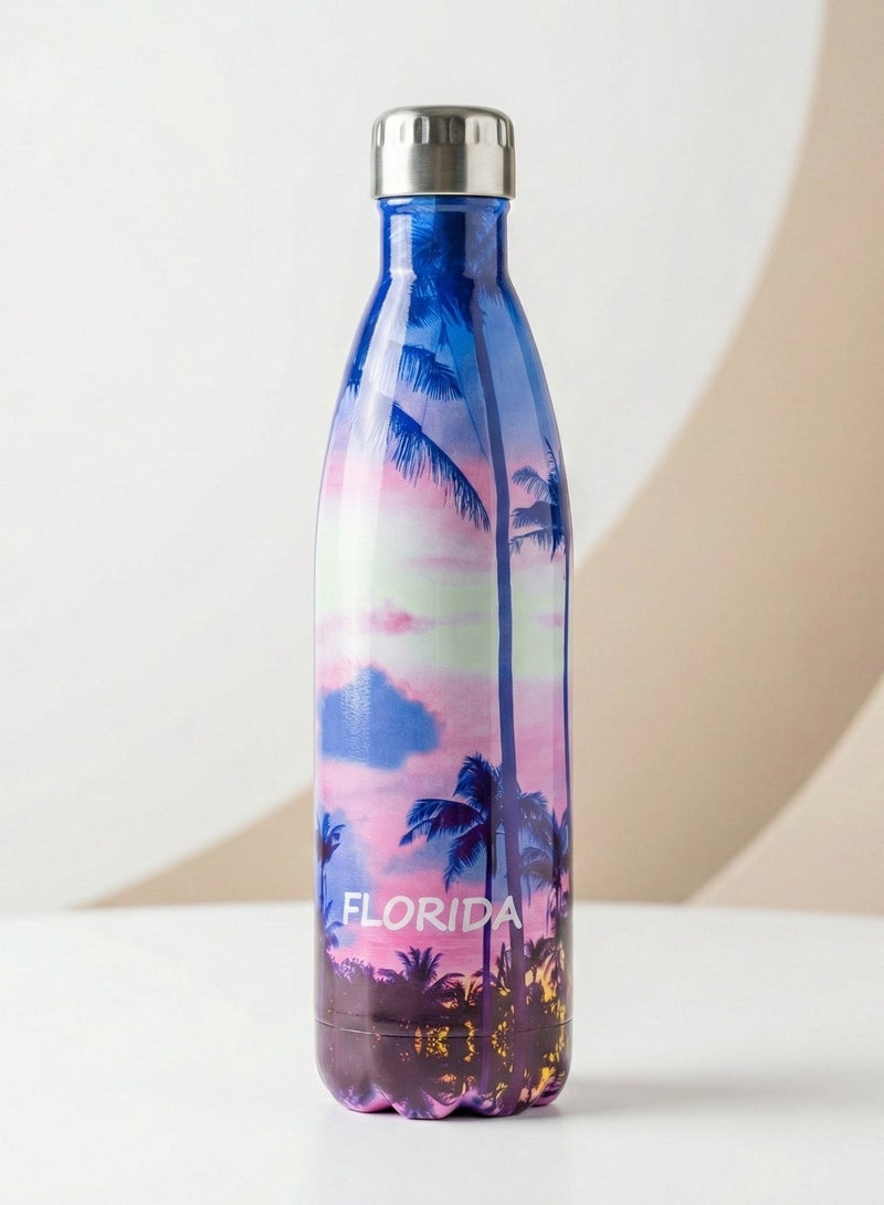 أو جي إس زجاجة مياه استانلس ستيل عازلة للبرودة 24 ساعة والحرارة 12 ساعة – أنيقة، محكمة الإغلاق وسهلة الحمل - Image 1