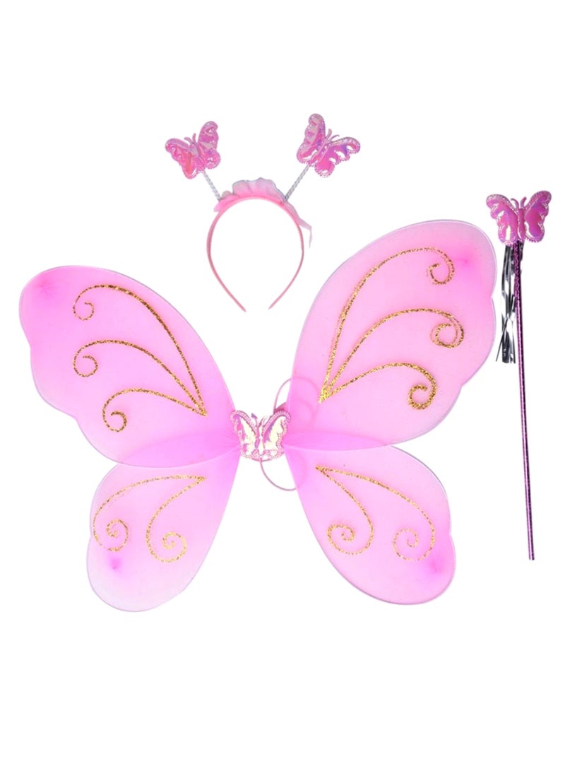 3-Piece erfly Party Wings And Accessories Set One Size - Image 1