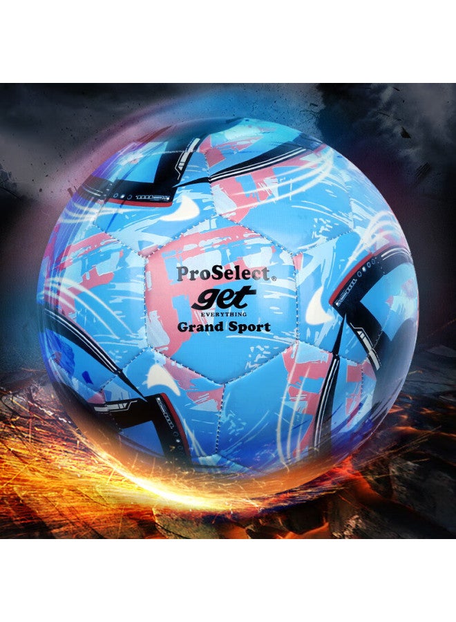 Proselect No. 5 Soccer Ball, Pu Wear-resistant Machine-sched, Youth Children Student Middle School Entrance Exam Training Football Gtf077m