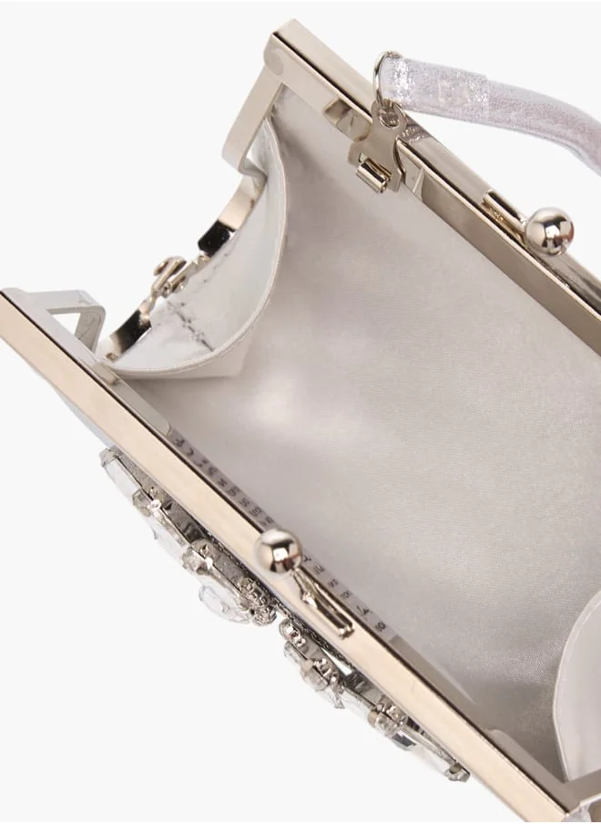 Flora Bella By Shoexpress Girls Embellished Handbag With With Kiss Lock Closure Ramadan Collection