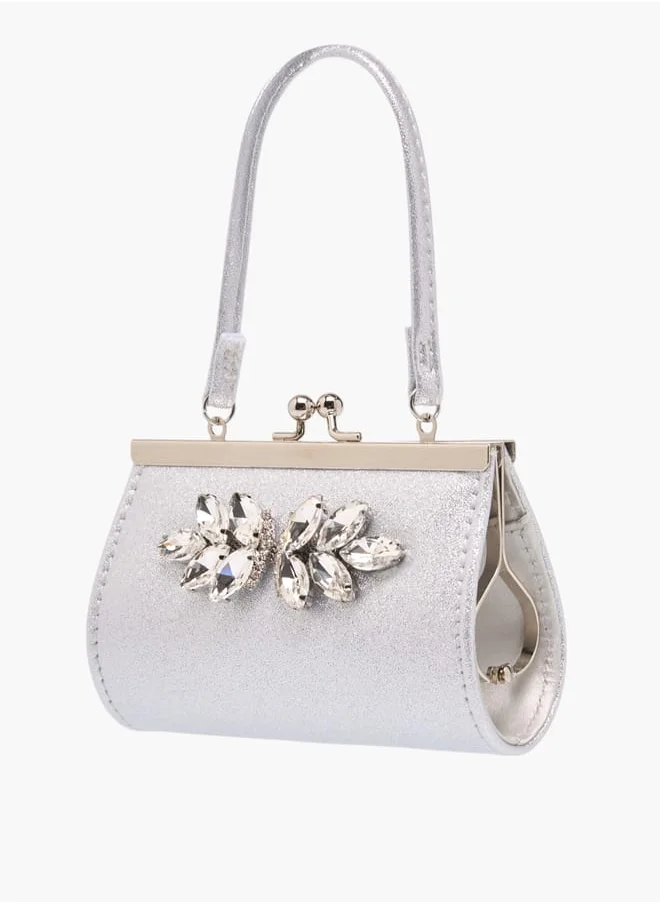 Flora Bella By Shoexpress Girls Embellished Handbag With With Kiss Lock Closure Ramadan Collection