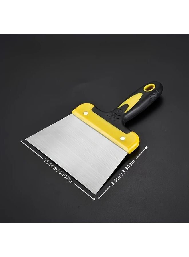 Small Metal Paint Scraper with Ergonomic Plastic Handle Ideal for Cleaning Walls Edges No Electricity Needed - Image 4