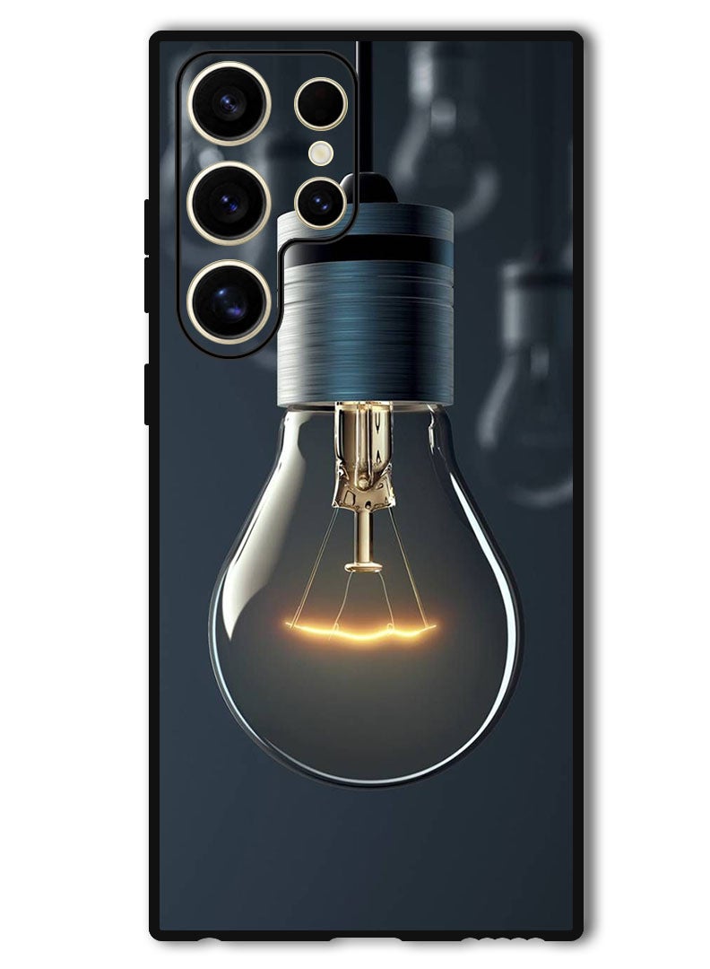 Theodor Protective Case Anti Scratch Shock Proof Bumper Cover For Samsung Galaxy S24 Ultra Light Bulb - Image 1