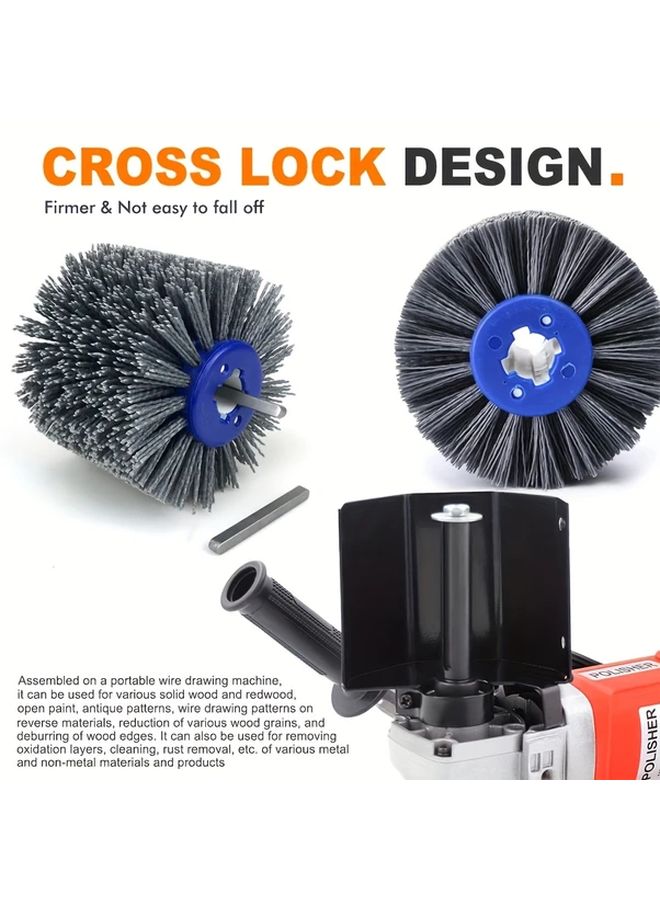 80 Grit Polishing Brush Sanding Wheel For Wooden Floors Furniture And Cork - Image 2