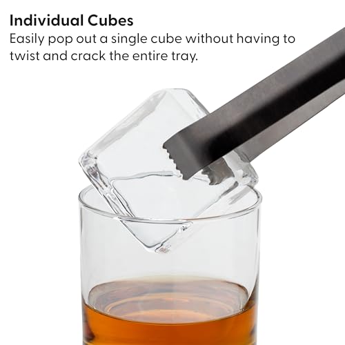 WP W&P Peak Silicone Extra Large Cube Ice Tray w/ Protective Lid | Charcoal | Easy to Remove Ice Cubes | Food Grade Premium Silicone | Dishwasher Safe, BPA Free - Image 5
