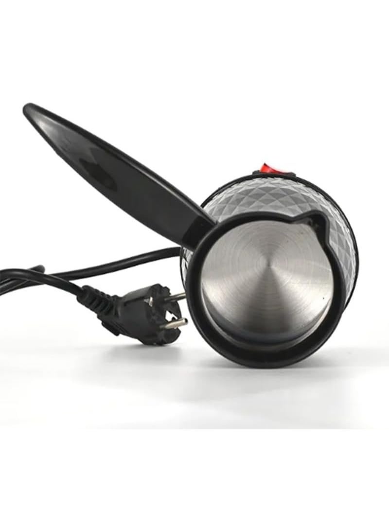 ماكينة قهوة تركية كهربائية 600 مل – إبريق قهوة محمول من الستانلس ستيل وABS، تسخين سريع، مقبض قابل للإزالة ومضاد للحرق، توزع الحرارة بشكل متساوي – مثالية للقهوة التركية، اليونانية، العربية، الشاي والمشروبات الساخنة، ماكينة قهوة تركية، إبريق قهوة كهربائي، ماكينة قهوة عربية، ماكينة قهوة ستانلس ستيل، صانعة قهوة صغيرة، إبريق شاي، إبريق كهربائي، مدفئ قهوة، إبريق قهوة محمول، ماكينة قهوة مضادة للحرق، إبريق 600 مل، ماكينة قهوة تركية صغيرة - Image 4