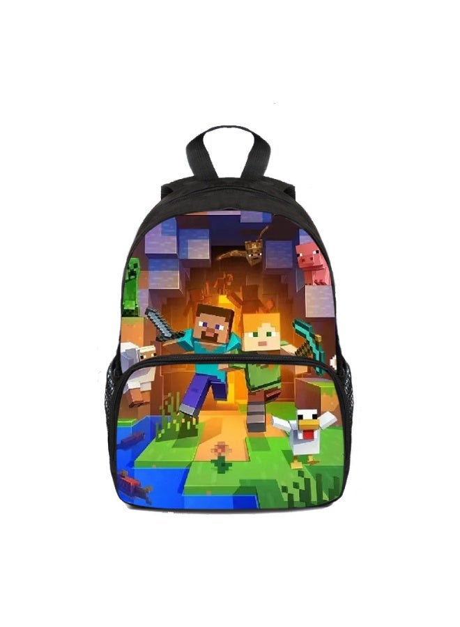 Minecraft backpack schoolbags for teenagers and primary school students men and women leisure sports backpacks - Image 1