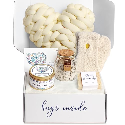 Frerdui Sympathy Gift Baskets - Condolences Gift Basket for Loss of Loved One/Mom/Dad/Husband - Bereavement Grief Gifts - Sorry for Your Loss Grieving Care Package Gift Box for Women Men Friend (Ivory Pillow) - Image 1
