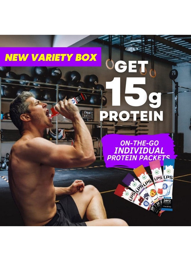Nutritional Designs LPS Liquid Collagen & Whey Protein Supplement - Non-GMO Drink, Sugar-Free - Promotes Healthy Skin & Hair for Men & Women, Single Serve (Variety Box, 30) - Image 3