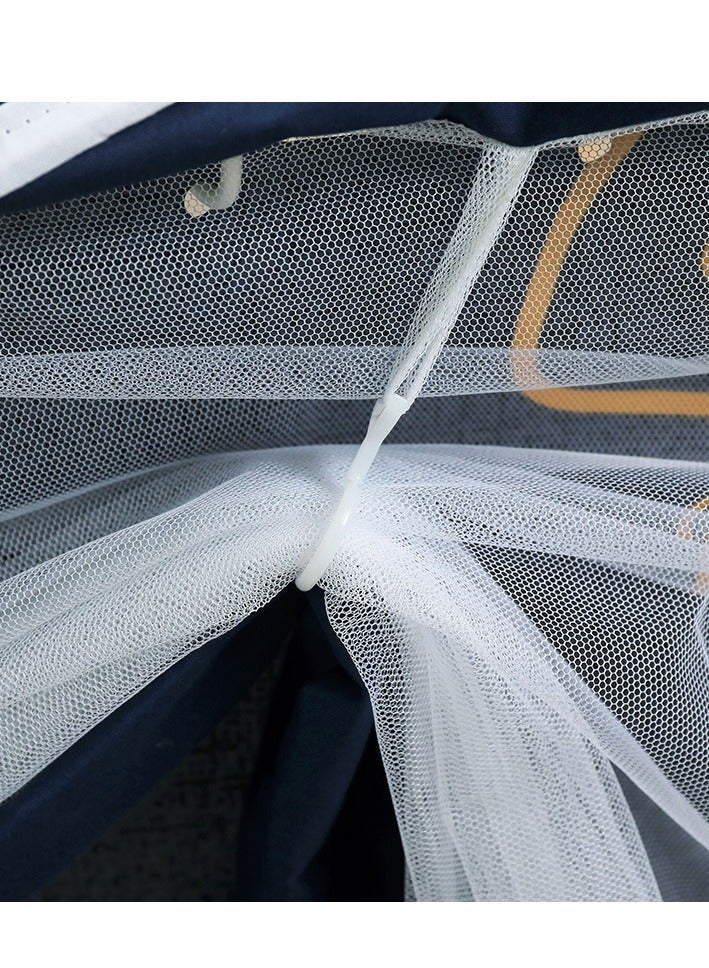 Bluejw Bed Canopy Tents Curtain Blackout Single Bed Tent Student Shading Cloth Canopy Dormitory Mosquito Net Sleep Privacy Protection with Frame for Children Bedroom with Cartoon Sheep Pattern - Image 4