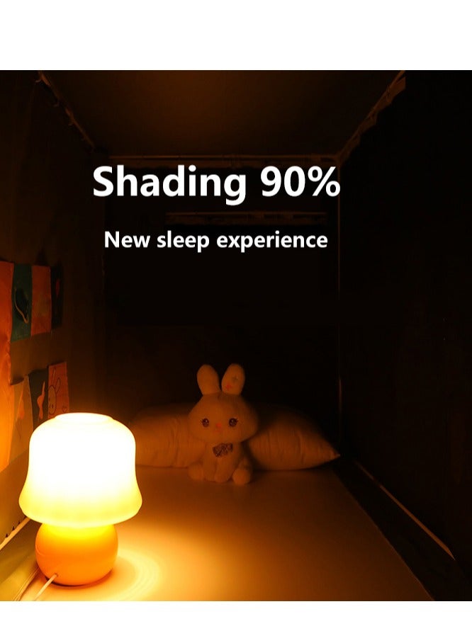 Bluejw Bed Canopy Tents Curtain Blackout Single Bed Tent Student Shading Cloth Canopy Dormitory Mosquito Net Sleep Privacy Protection with Frame for Children Bedroom with Cartoon Sheep Pattern - Image 2