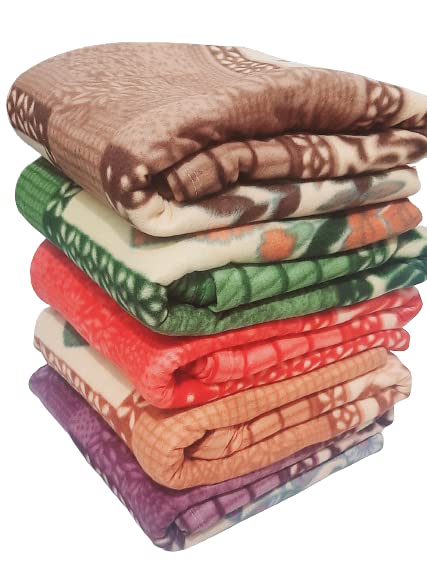 CHANDRAVATI Stylish Polar Fleece Single Bed AC Fleece Wool Blanket - 58x88 Inch || Skin Friendly || Multicolour || (2) - Image 4