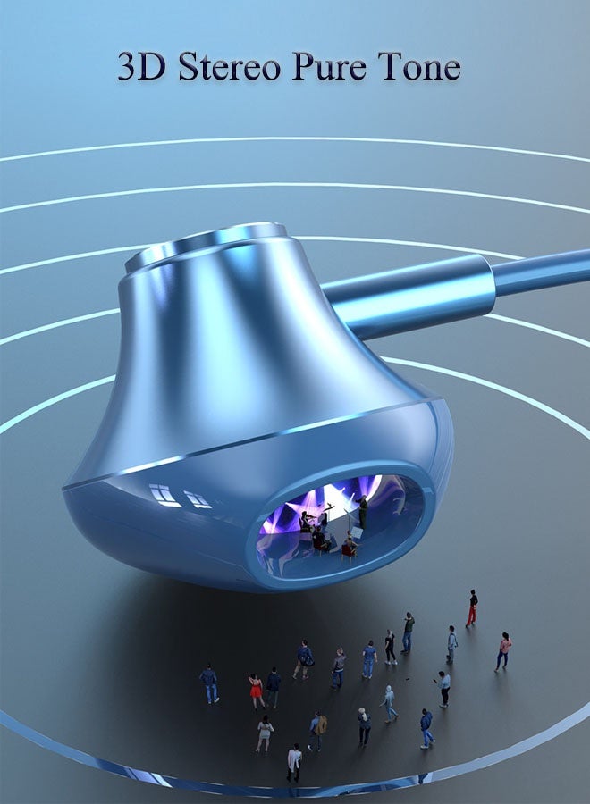 سماعة أذن داخلية سلكية ستيريو مزودة بمنفذ  تناسب جميع الأجهزة Type-C - Image 4