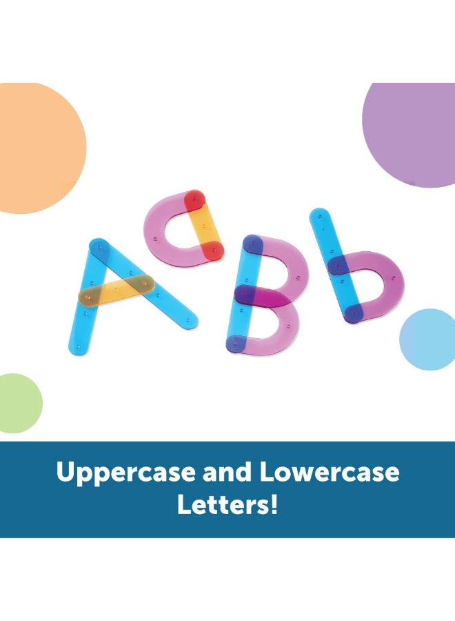 Learning Resources Letter Construction Activity Set, Hands-On Letter Formation & Recognition Tool For Early Learners, Includes 60 Pieces & Activity Cards - Image 3
