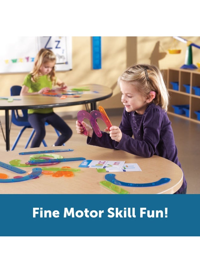 Learning Resources Letter Construction Activity Set, Hands-On Letter Formation & Recognition Tool For Early Learners, Includes 60 Pieces & Activity Cards - Image 4