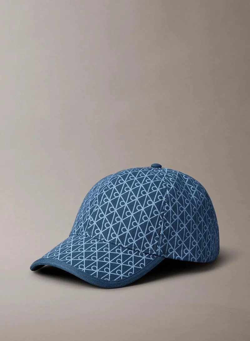 Calvin Klein Allover Monogram Logo Baseball Cap