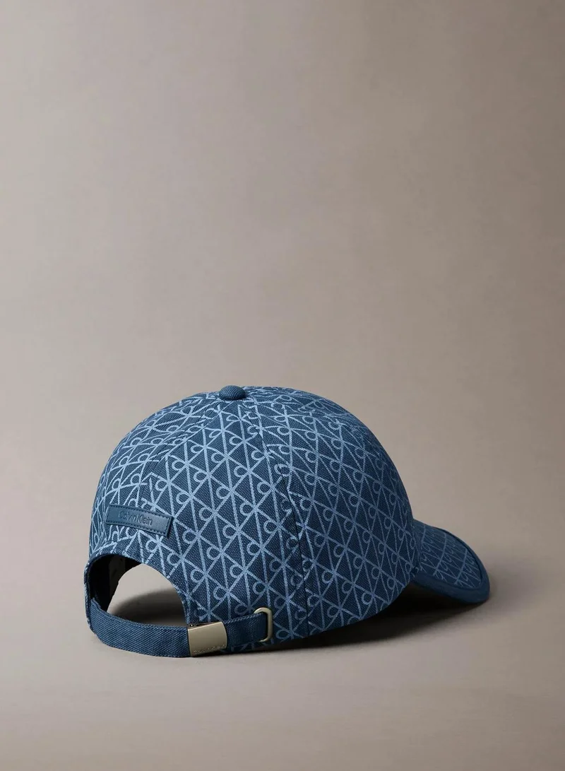 Calvin Klein Allover Monogram Logo Baseball Cap