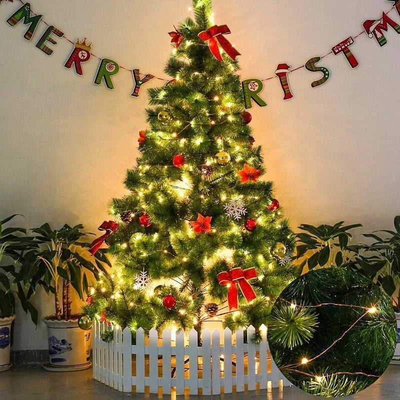 2-100M Christmas Outdoor Lights String LED Garland Lights Decor Fairy Lamp Strings Wedding Party Holiday Decorations Photo Props - Image 5