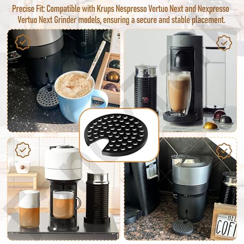 FancyTark MS-624913 Grid for Coffee Maker, Black, ms 624913 Drip Tray Grid Cup Mug Rest for Krups Nespresso Vertuo Next, Nexpresso Vertuo Next Grinder - Image 4