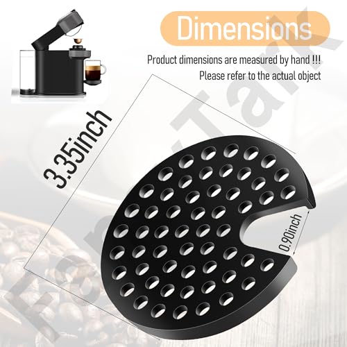 FancyTark MS-624913 Grid for Coffee Maker, Black, ms 624913 Drip Tray Grid Cup Mug Rest for Krups Nespresso Vertuo Next, Nexpresso Vertuo Next Grinder - Image 2