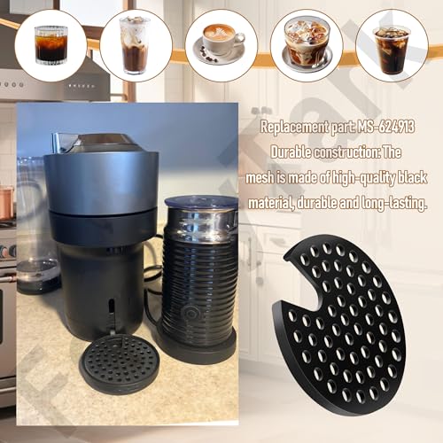 FancyTark MS-624913 Grid for Coffee Maker, Black, ms 624913 Drip Tray Grid Cup Mug Rest for Krups Nespresso Vertuo Next, Nexpresso Vertuo Next Grinder - Image 5
