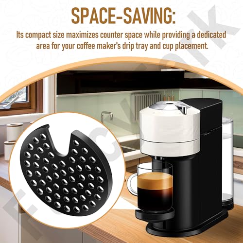 FancyTark MS-624913 Grid for Coffee Maker, Black, ms 624913 Drip Tray Grid Cup Mug Rest for Krups Nespresso Vertuo Next, Nexpresso Vertuo Next Grinder - Image 3