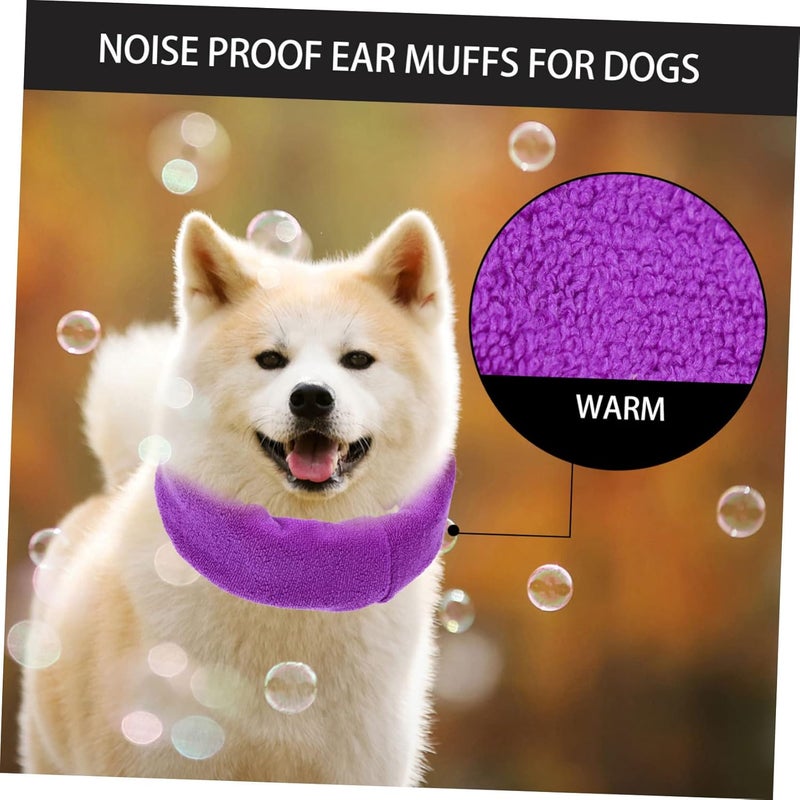 2pcs Portable Elastic Dog Earmuffs Comfortable Snood for Noise Reduction Warmth Pet Accessory for Grooming Winter Use Durable Stretchable - Image 5