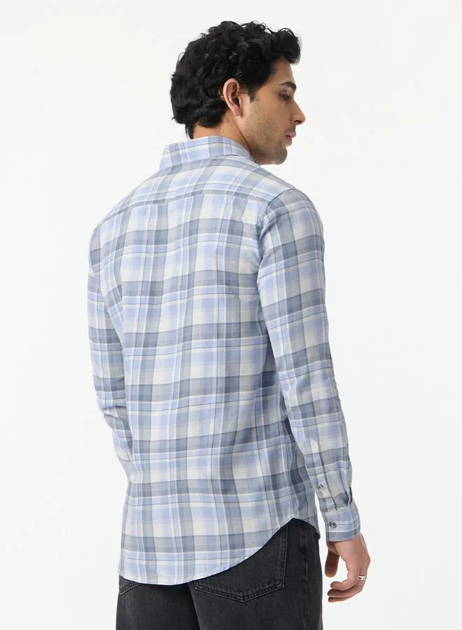 The Souled Store  Men Multi Checked Spread Collar Shirt for Men | Best Price UAE