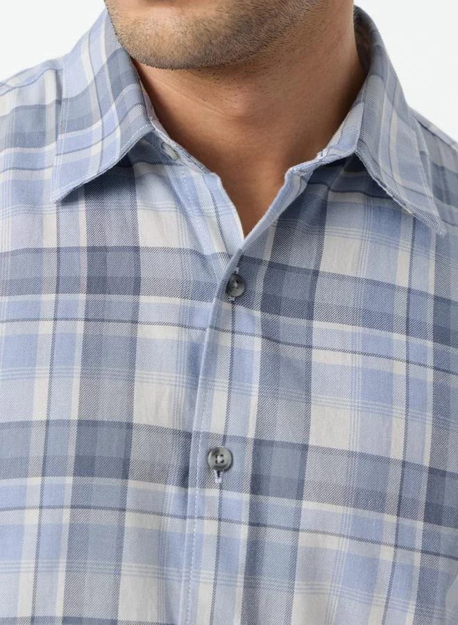 The Souled Store  Men Multi Checked Spread Collar Shirt for Men | Best Price UAE