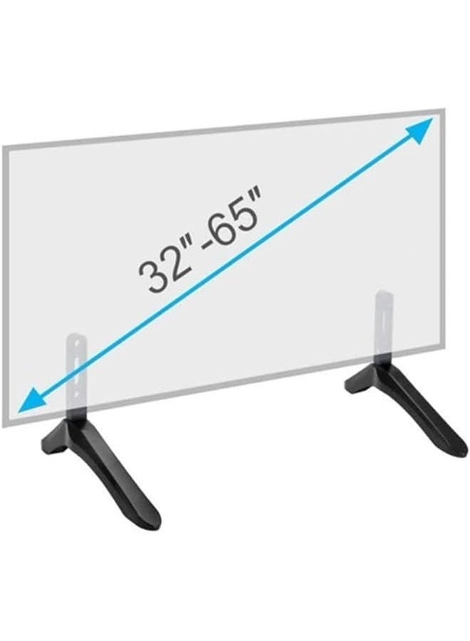 MIXDE Universal Tabletop TV Stand Base Legs for 32-65 LCD LED Plasma Flat Screens - Image 4