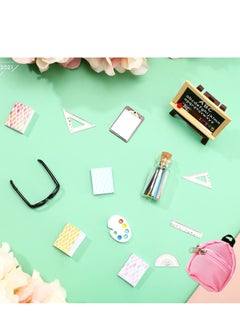 Doll School Supplies Mini Supplies, Backpack Glasses Blackboard Miniature Books Palette Paper Clipboard Pencil Rulers Accessories ( 8 Pieces ) - pzsku/Z54BD615632B5401655CEZ/45/_/1704698515/476e3817-5c19-4cca-a95a-5cf0364bd476