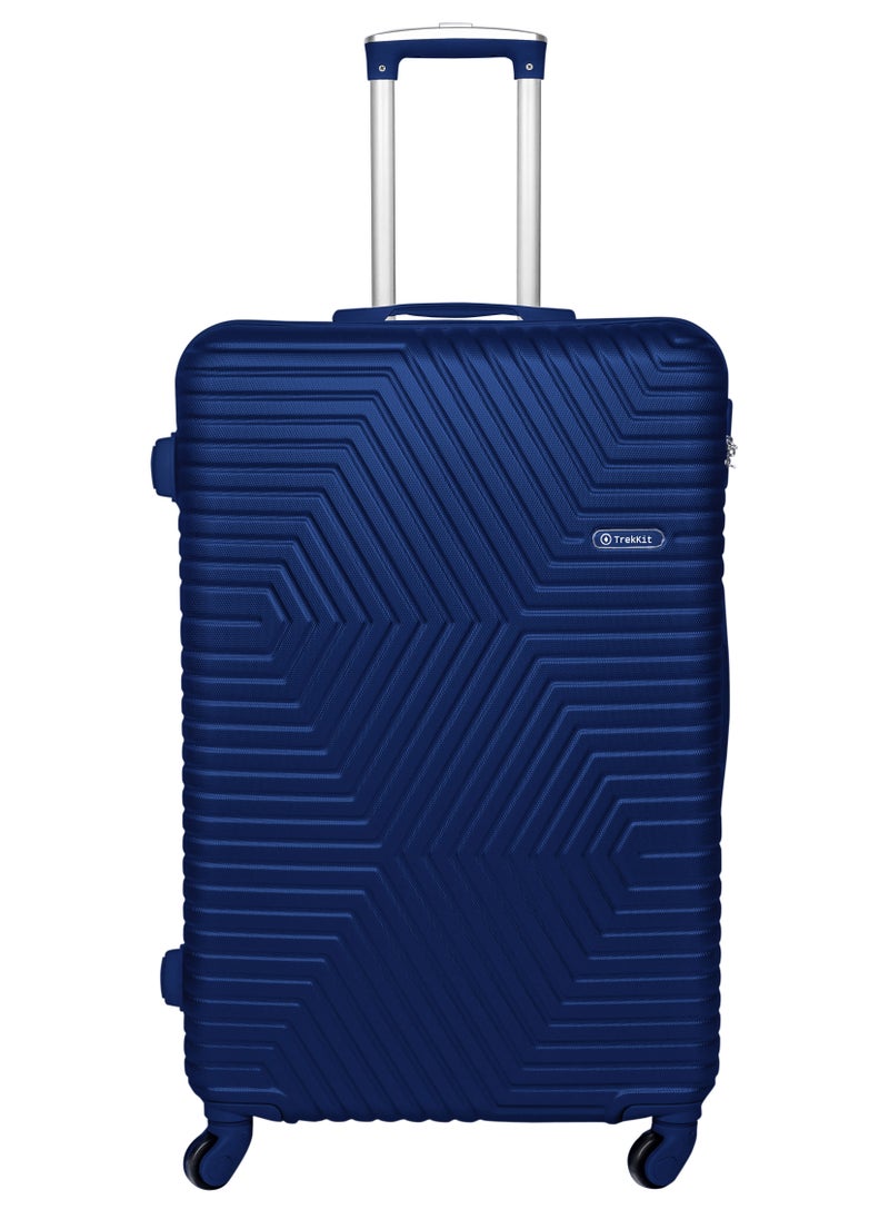 TRAVEL WAY - TrekKit Lightweight Luggage Trolley Set of 2 Bag - 2 Sizes Hardshell Suitcase Spinner Luggage for Travel | ABS Luggage with 4 Spinner Wheels (Admiral Blue, Set of 2) - Image 1