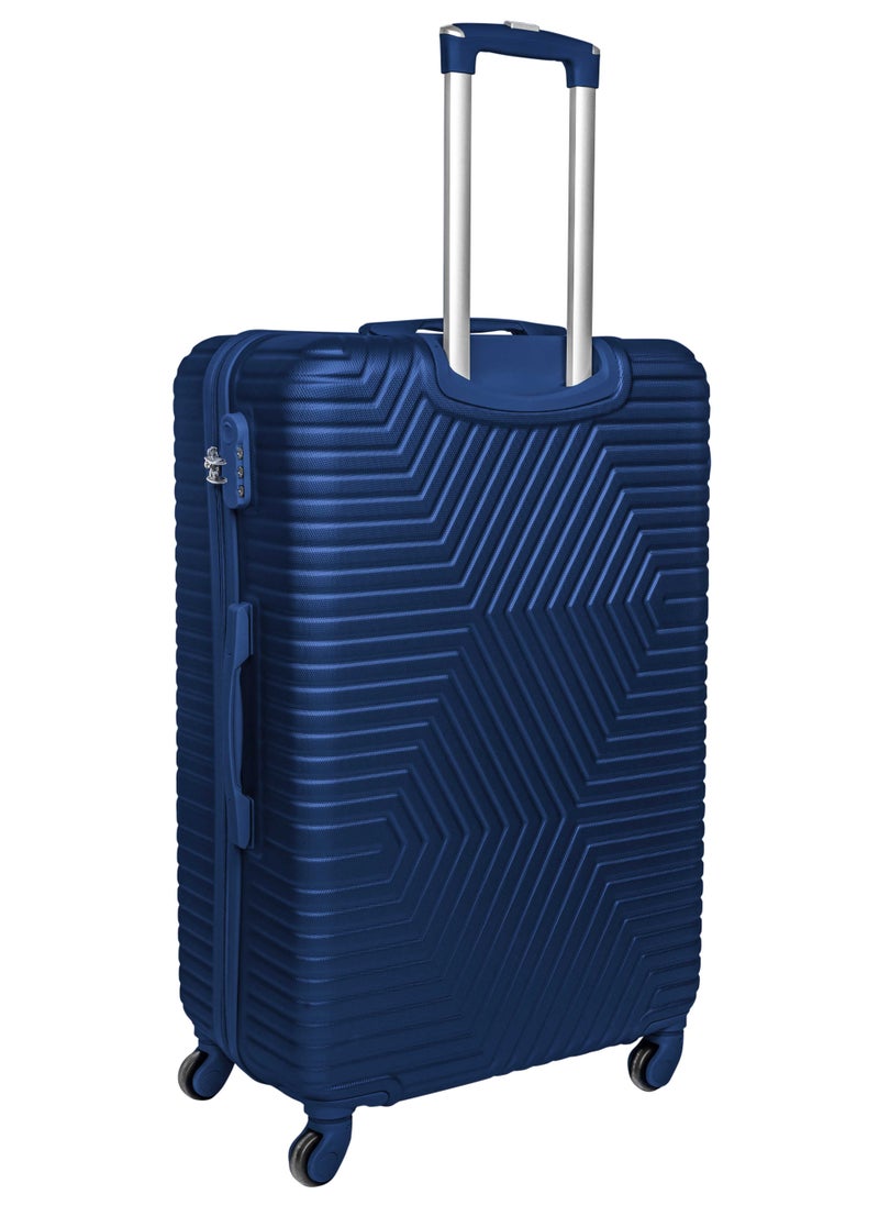 TRAVEL WAY - TrekKit Lightweight Luggage Trolley Set of 2 Bag - 2 Sizes Hardshell Suitcase Spinner Luggage for Travel | ABS Luggage with 4 Spinner Wheels (Admiral Blue, Set of 2) - Image 1