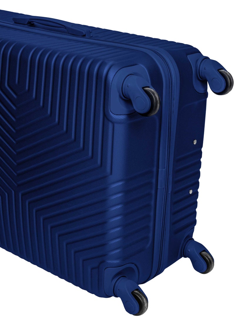 TRAVEL WAY - TrekKit Lightweight Luggage Trolley Set of 2 Bag - 2 Sizes Hardshell Suitcase Spinner Luggage for Travel | ABS Luggage with 4 Spinner Wheels (Admiral Blue, Set of 2) - Image 1