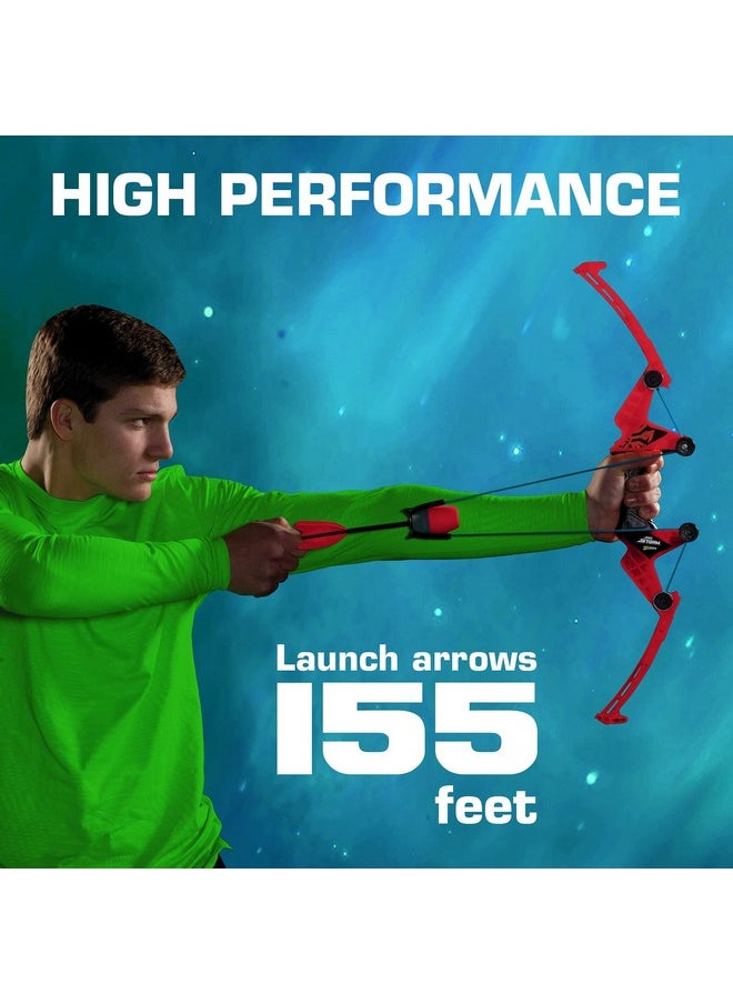 Zing - Air Storm Z-Tek Bow Dual Pack - 1 Red Bow, 1 Blue Bow, 6 Zonic Whistle Arrows And 6 Suction Cup Arrow, Shoots Arrows Up To 155 Feet, For Ages 14 And Up - Image 1