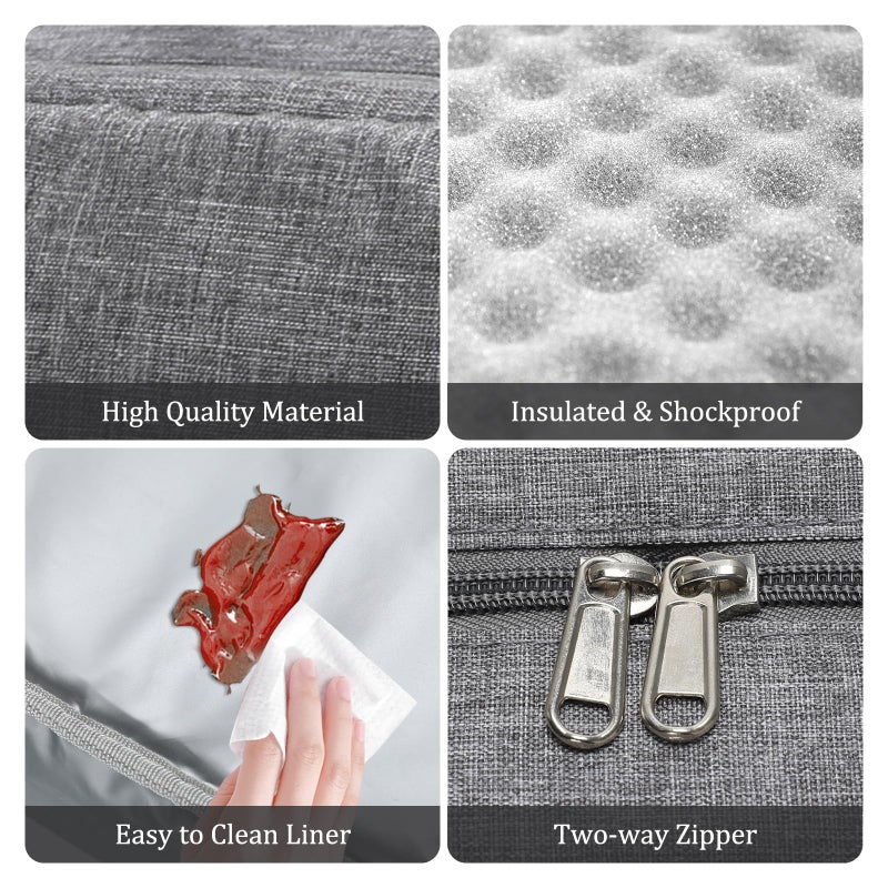 MEXS Insulated Lunch Bag for Women Men Large Reusable Lunch Box Adult Leakproof Portable Cooler Tote Bags for Work Picnic - Image 5
