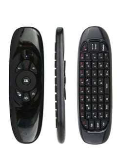 Generic Original C120 Mini 2.4G Wireless Air Mouse with Built-in 6-Axis for PC Android TV Box X360 PS3 Motion Sensing Gaming by Vokmei, Black, Remote Control  - Image 4