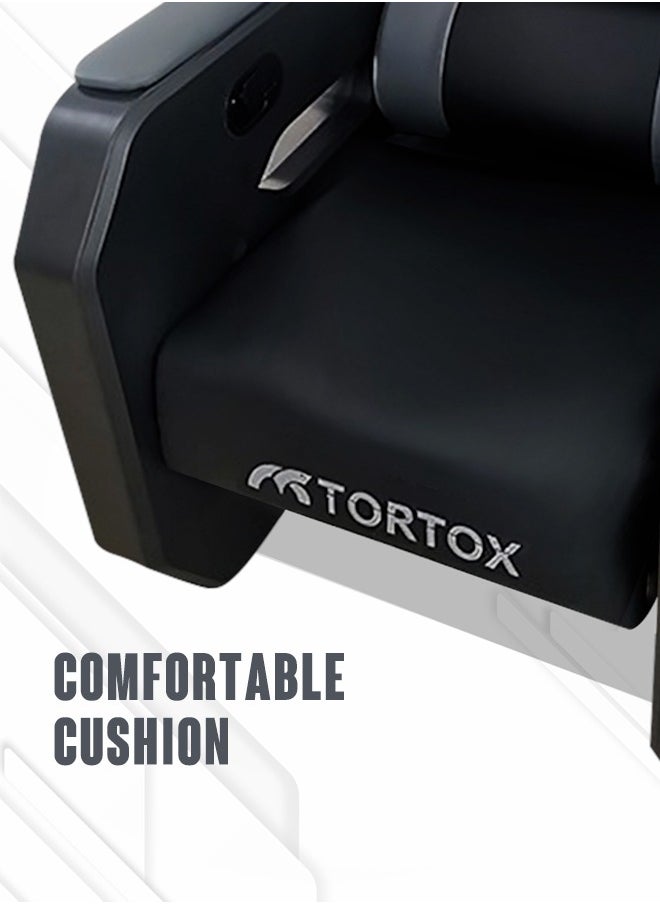 Tortox - TORTOX GS300 Gaming Sofa with Movable Scroll Casters , 135° Recliner System, Breathable PVC Leather, Comfortable Cushion, Adjustable Back Rest, 150Kg Capacity, Metal Frame - Image 1
