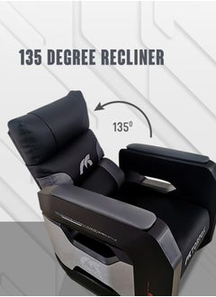 Tortox TORTOX GS300 Gaming Sofa with Movable Scroll Casters , 135° Recliner System, Breathable PVC Leather, Comfortable Cushion, Adjustable Back Rest, 150Kg Capacity, Metal Frame  - Image 5