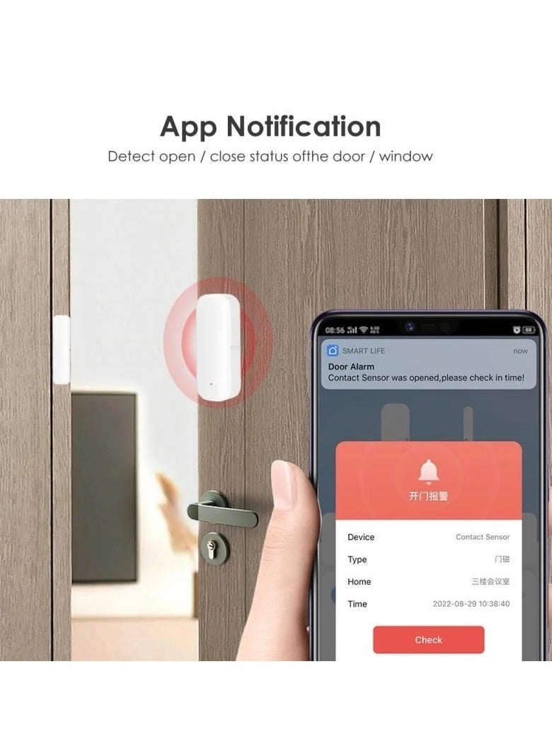 Generic - Wi Fi Sensor And Alarm When Opening Or Closing Doors Or Windows Via The Tuya Smart Application On Your Mobile Phone - Image 1
