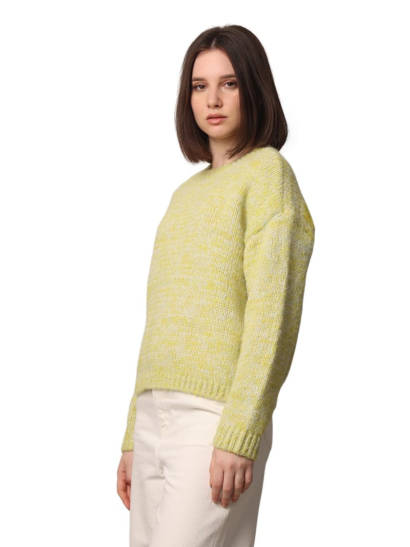 ONLY Women Regular Fit Green Pullover Sweater - Image 5