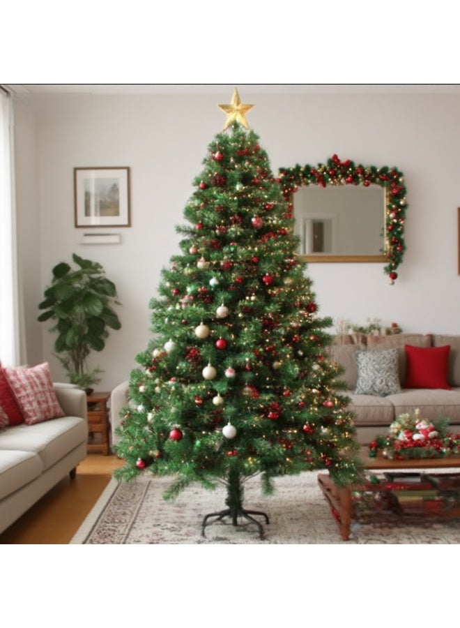 Y&D 180 CM Christmas Tree With Stand Home Christmas Decorations with 1400 Full Branches Tips Xmas Tree for Home and Office,Easy Assembly Metal Stand Ornaments Decoration - Image 1