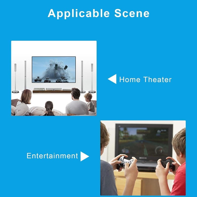 AMANKA محول صوت HDMI ARC، محول AMANKA DAC 192KHz من رقمي إلى تناظري، بصري/SPDIF محوري HDMI ARC إلى بصري/SPDIF محوري ستيريو L/R جاك 3.5mm للتلفاز - Image 5