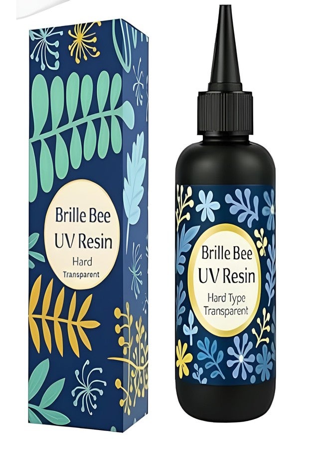 Brille Bee مجموعة راتنج بريل بي للأشعة فوق البنفسجية، راتنج صلب شفاف كريستالي، راتنج سريع التصلب لصنع المجوهرات والحرف اليدوية والطلاء والقوالب - خالٍ من الفقاعات، غير سام، سهل الاستخدام (25 جم) - Image 1
