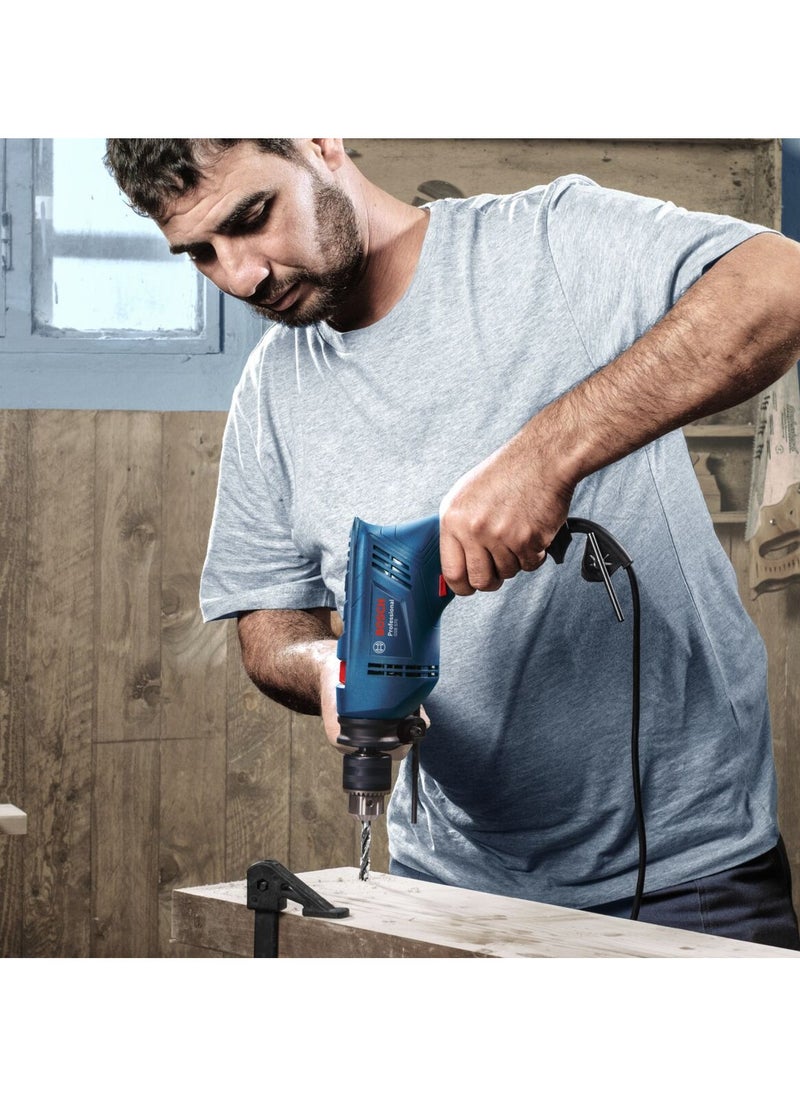BOSCH - Bosch GSB 570 drilling drill with hammer feature with a metal head for drilling walls, iron and wood 570 W - Image 1