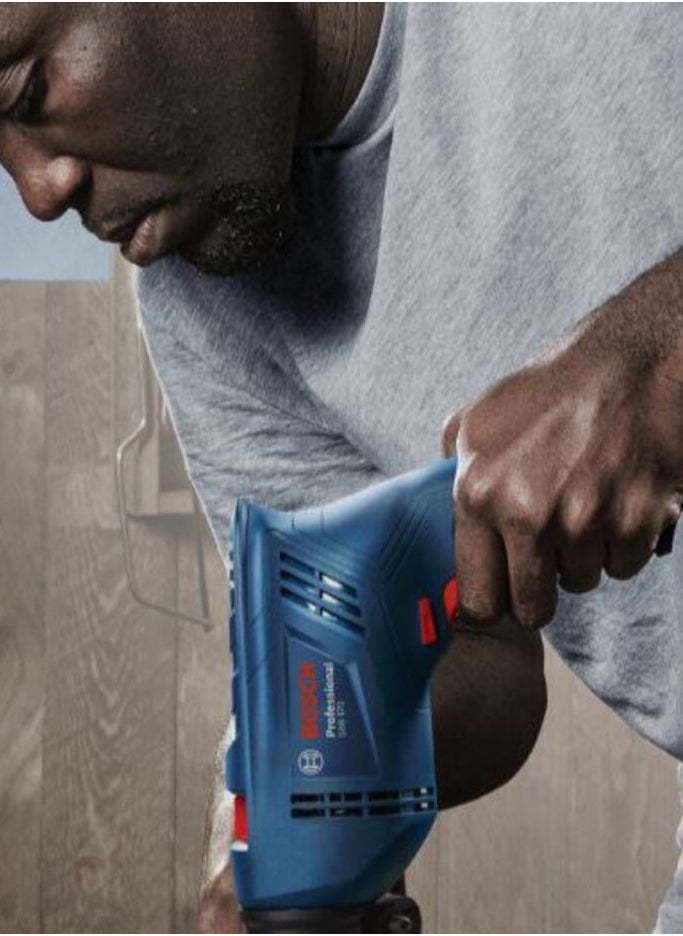 BOSCH - Bosch GSB 570 drilling drill with hammer feature with a metal head for drilling walls, iron and wood 570 W - Image 1