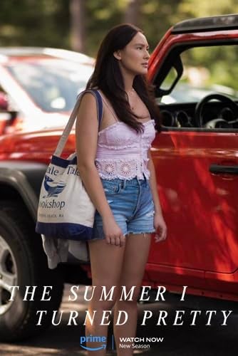 Jay Franco The Summer I Turned Pretty Whale of a Tale Cousins Beach Tote Bag - Canvas Shoulder Handbag Measures 16 x 14 inches Double Straps, Navy - Image 2