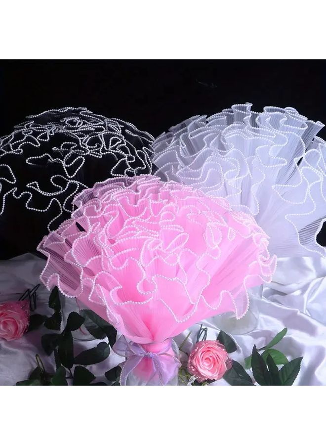 Black Mesh Wrapping Paper DIY Bouquet Wedding Decor Valentine Day Gift Party Supplies - Image 2