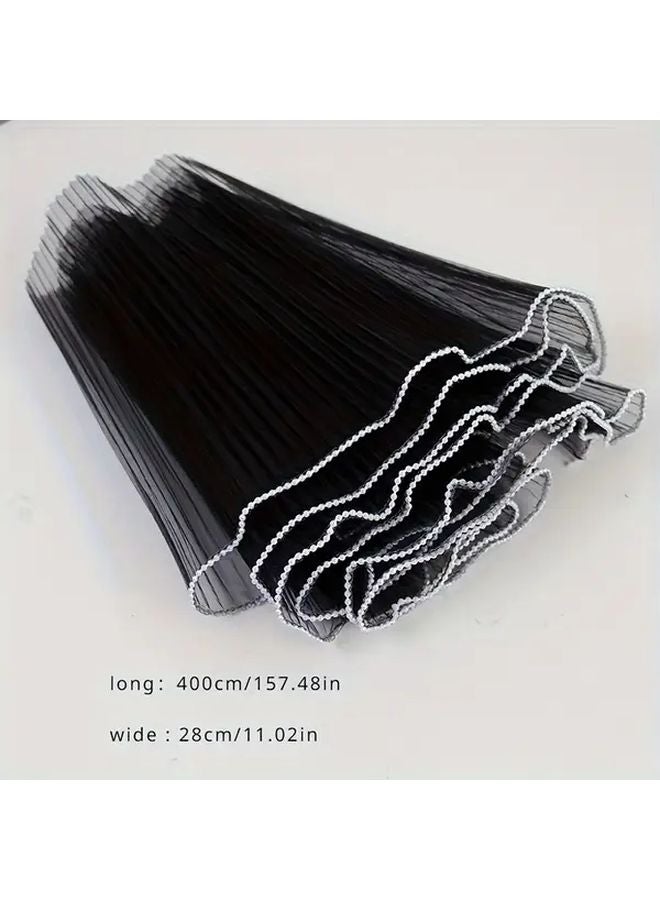 Black Mesh Wrapping Paper DIY Bouquet Wedding Decor Valentine Day Gift Party Supplies - Image 1