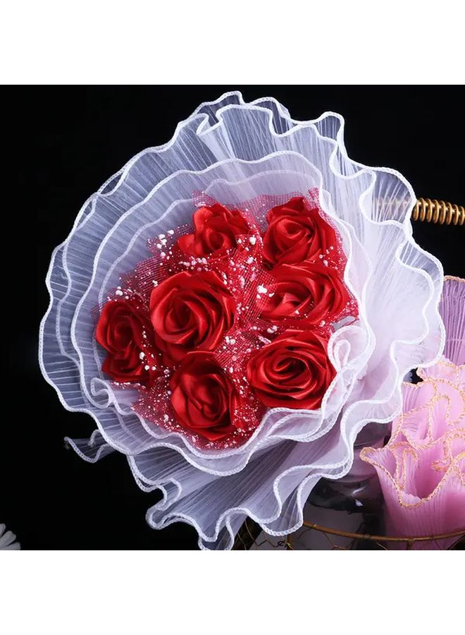 Black Mesh Wrapping Paper DIY Bouquet Wedding Decor Valentine Day Gift Party Supplies - Image 3